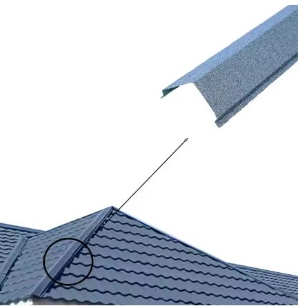 SCM-Buildex-CN Чулуун будагтай металл дээвэрийн өнцөгтэй нуруу (Энгийн цайртай) (2000х220х0,5мм)  0,44м2