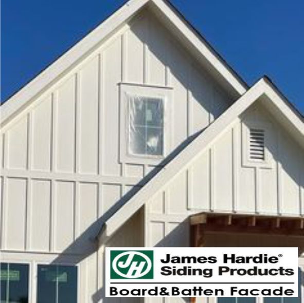 VF-James Hardie-MN "Board and Batten" фасад (Будагтай хавтан, Модон каркастай) 