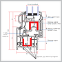 PVC-SCH70 Цонх-3 h(1400-1600) w(800-1000) нэг салхивчтай